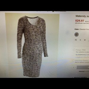 XL Jersey Maternity Dress